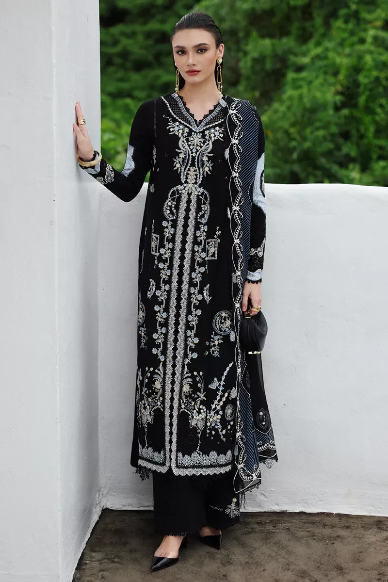 Qalamkar QLine Linen Unstitched 3pc | KL-09 ZYRA