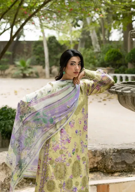 Elaf Premium Signature Unstitched Printed Lawn 2026 | SHELAI26082833