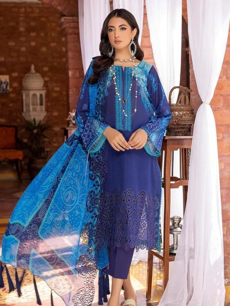 Charizma SM23-05 Unstitched Embroidered Swiss Collection With Chiffon Dupatta