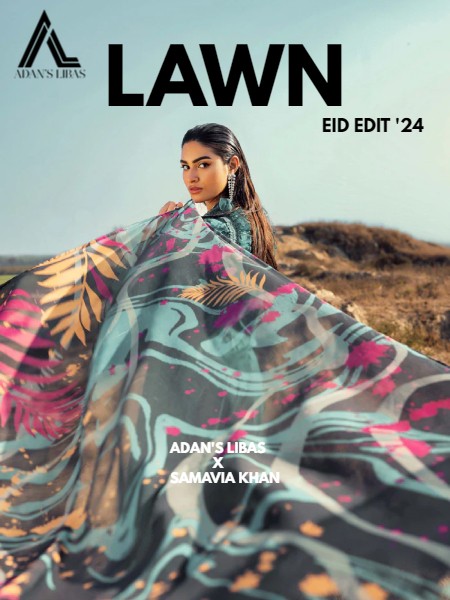 EID EDIT ''24 LAWN BY ADAN'S LIBAS UNSTITCHED COLLECTION