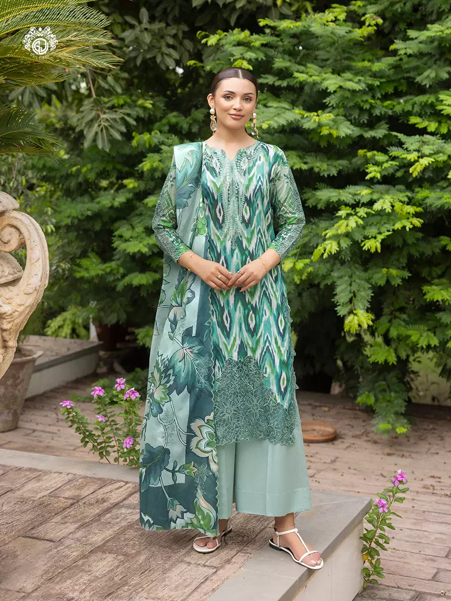 MAHAJAL | Unstitched 3piece | GMHJ2513A12