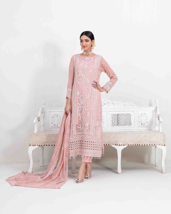 Tawakkal Rashieka Embroidered Fancy Chiffon Unstitched Exclusive Collection 25 | D1