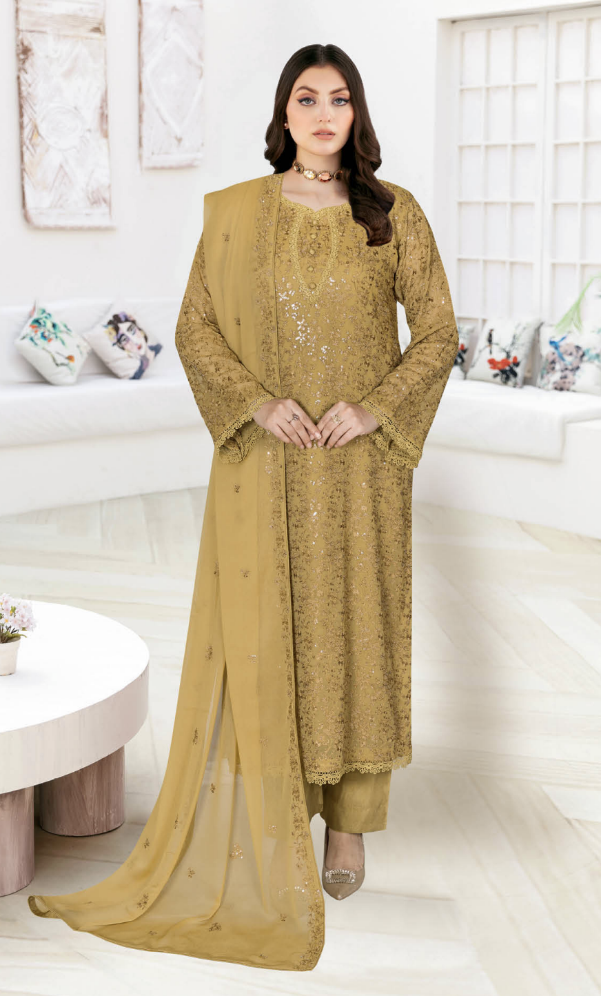 RAMSHA WH-606 Unstitched | MUSTERD