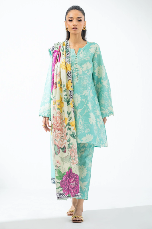 Ego Unstitched Digital Print Lawn 3 Piece Dress | Joyful