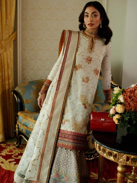 Elan NADINE - EL22-15B Embroidered Lawn Suit Unstitched 3 Piece - Summer Collection