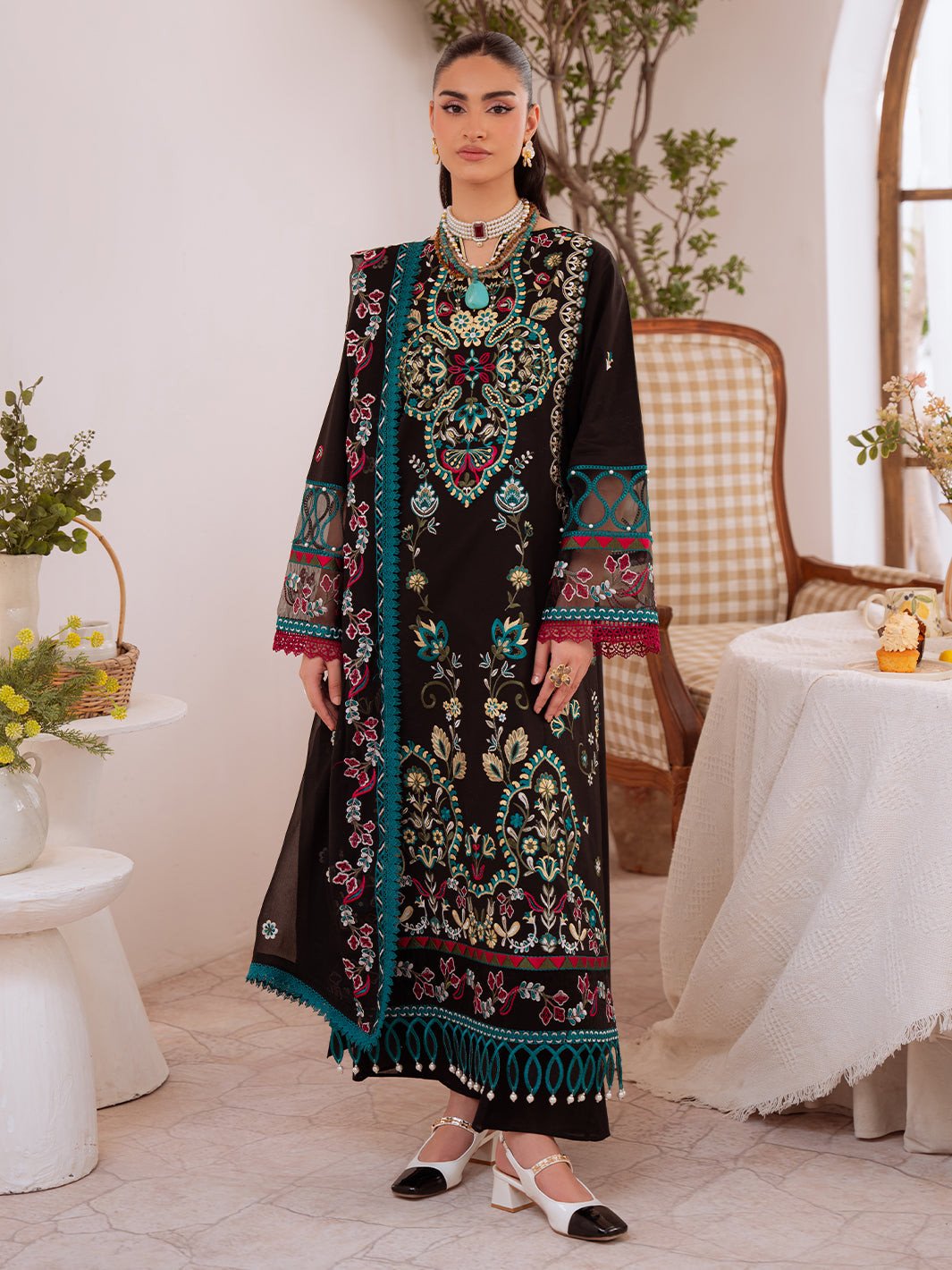 Shanaya By Mahnur Unstitched Lawn'26 | SN-08