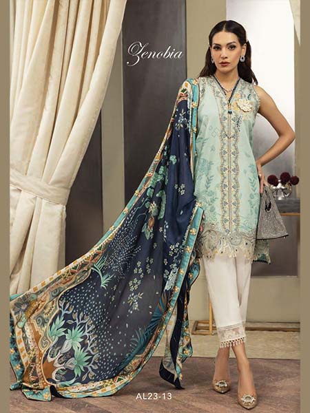 Anaya by Kiran Chaudhry AL23-13 Luxury Festive Lawn Unstitched 3Pc Suit