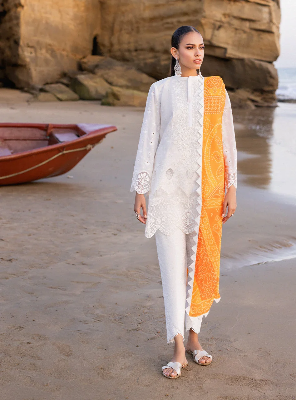 Zainab Chottani | Embroidered Chikankari Lawn | 3pc Suit | Chunari - 3B