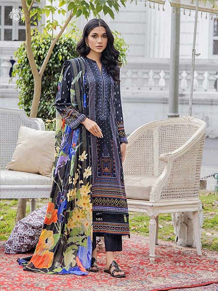 Gull Jee GMSK2301A4 Unstitched Luxury Digital Printed Lawn 3 Pc