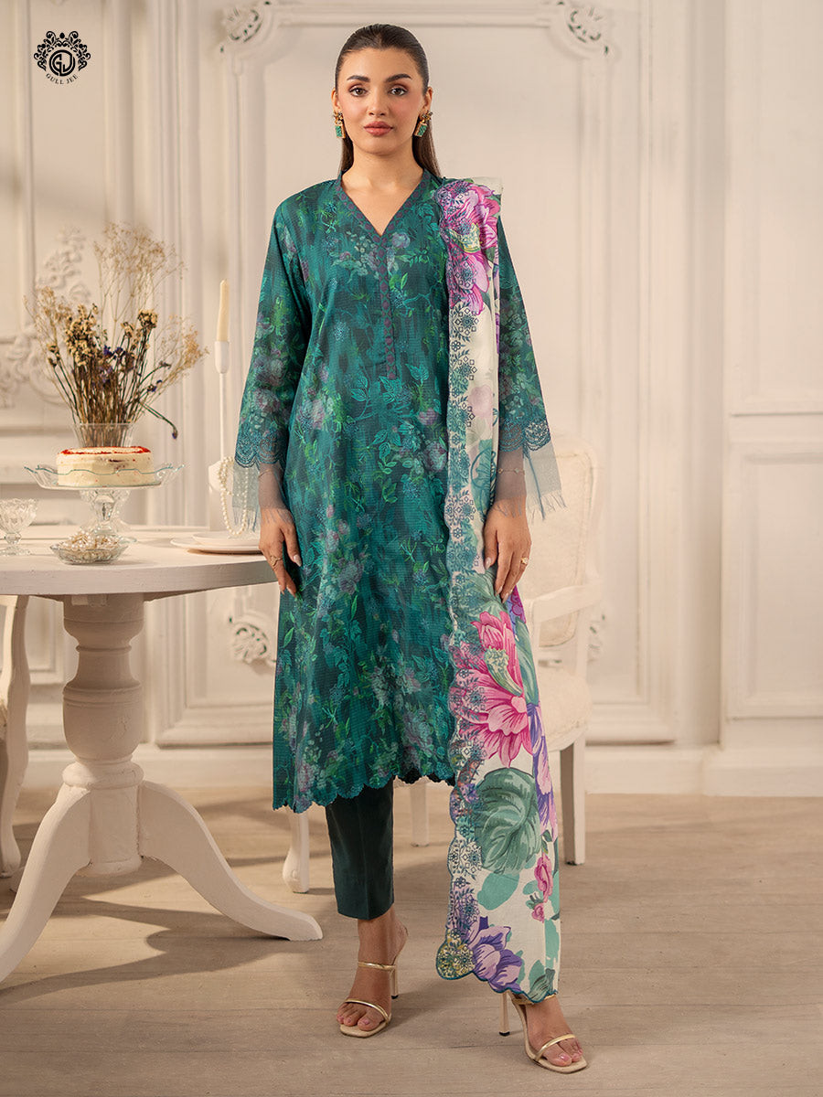 GULLJEE Premium Mahajal Unstitched Collection 25 | GMHJ2511A2