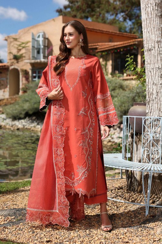 Raaya Luxury Embroidered Lawn | Elva | SHELAI26082845