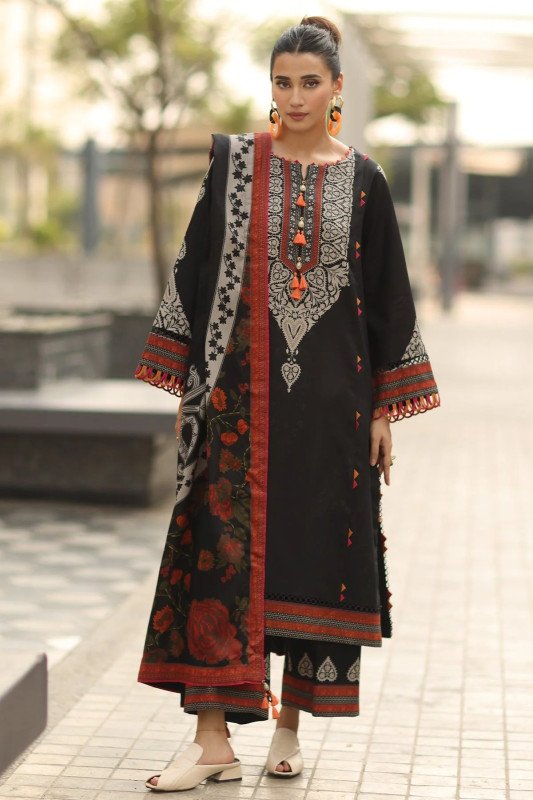 Charizma C Prints | Unstitched Printed Lawn | SHELAI26082813
