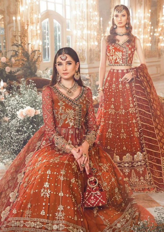 Maria B Mbroidered  Wedding Edition  MB23#5 | SHELAI7952