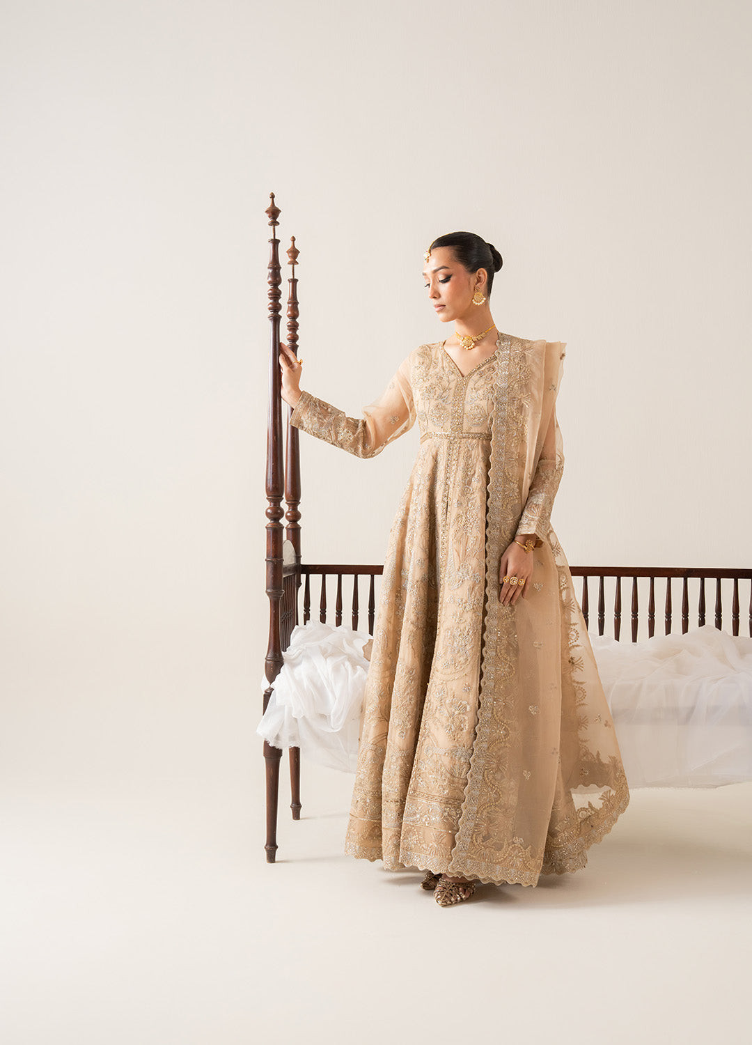 Freesia Embroirdered Chiffon Unstitched Collection 25 | INÈS - FS50132
