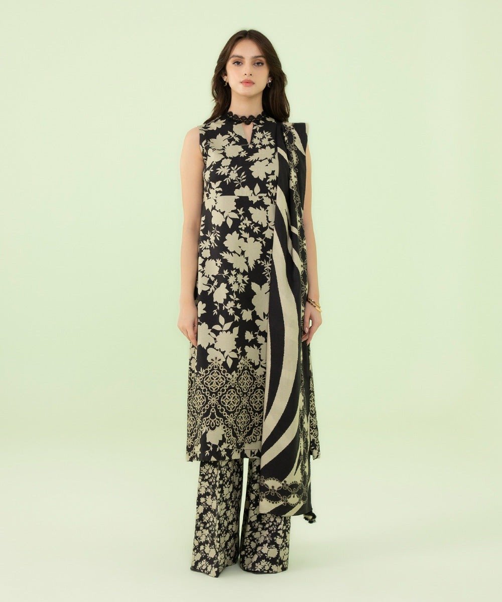 Sapphire | 3 Piece - Printed Lawn Suit |  23V83WS