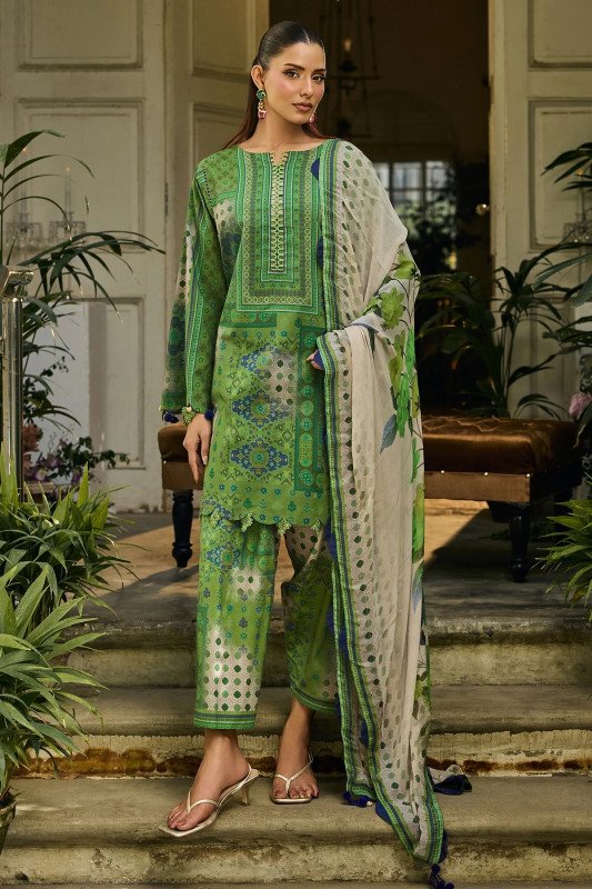 Charizma C Prints | Unstitched Printed Lawn | SHELAI26081318