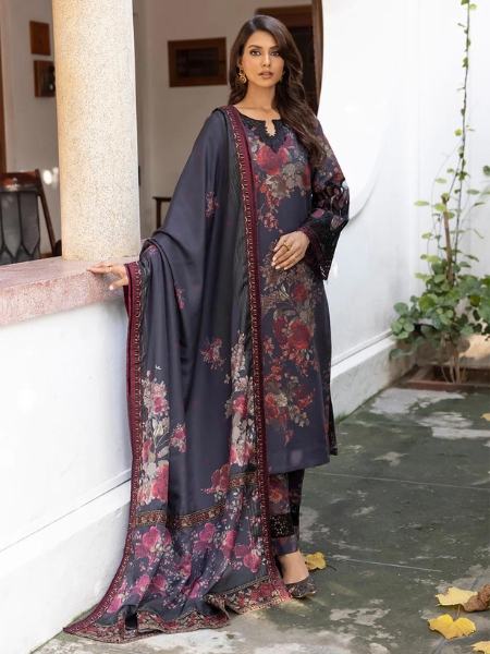 Jahanara IJK-03 MAHTAB By Iznik Unstitched Winter print '23