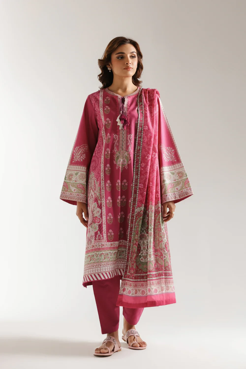 ETHNC Unstitched Lawn 2025 | ETHNIC E0674-202-420