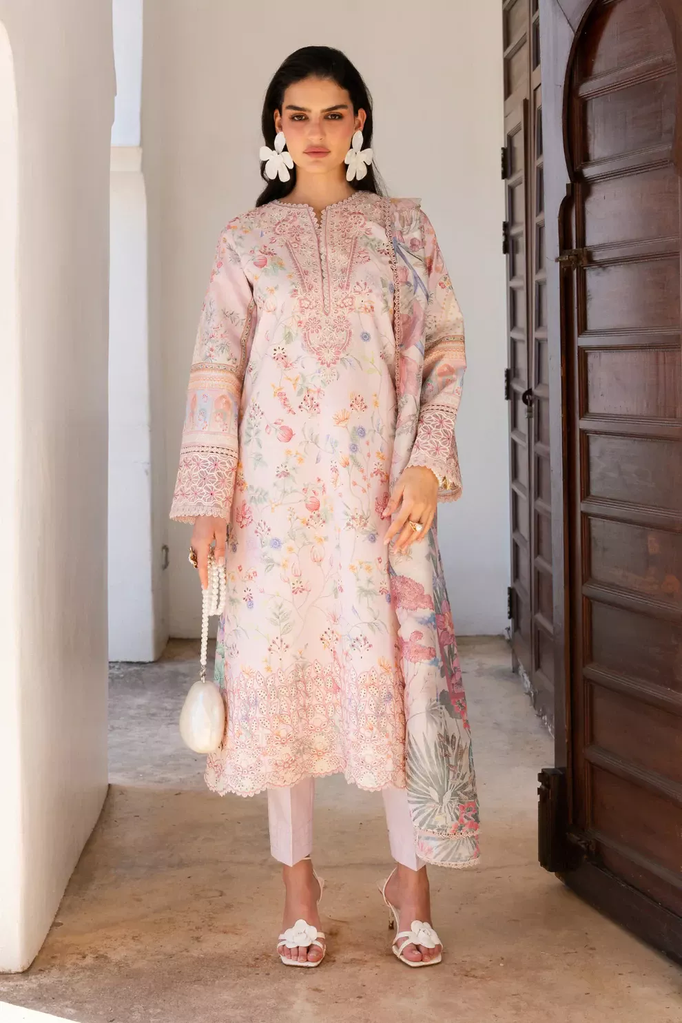 AABYAAN Sheznil Chikankari UST | SERENE (AZ-04)