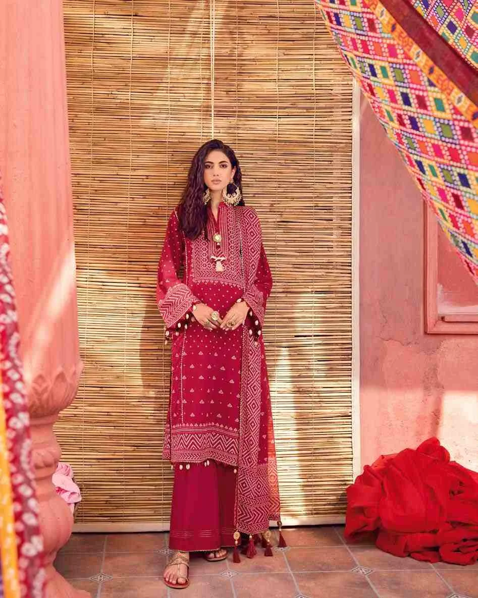 Gul Ahmed CL32163B printed chunri three piece collection