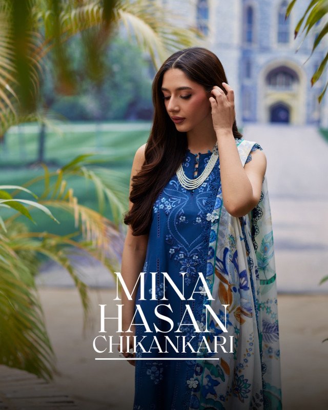 Mina Hasan Chikankari Unstitched Exclusive Collection