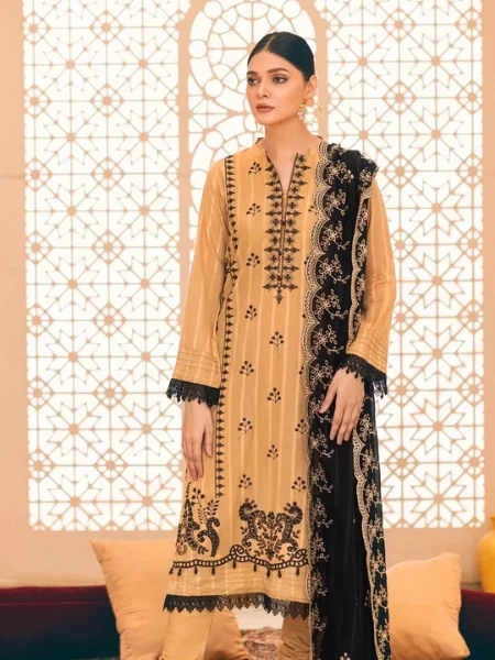 ALZOHAIB SUNSHINE-SSCD-23-10 CHIKANKARI Cutwork Dupatta Edition Collection