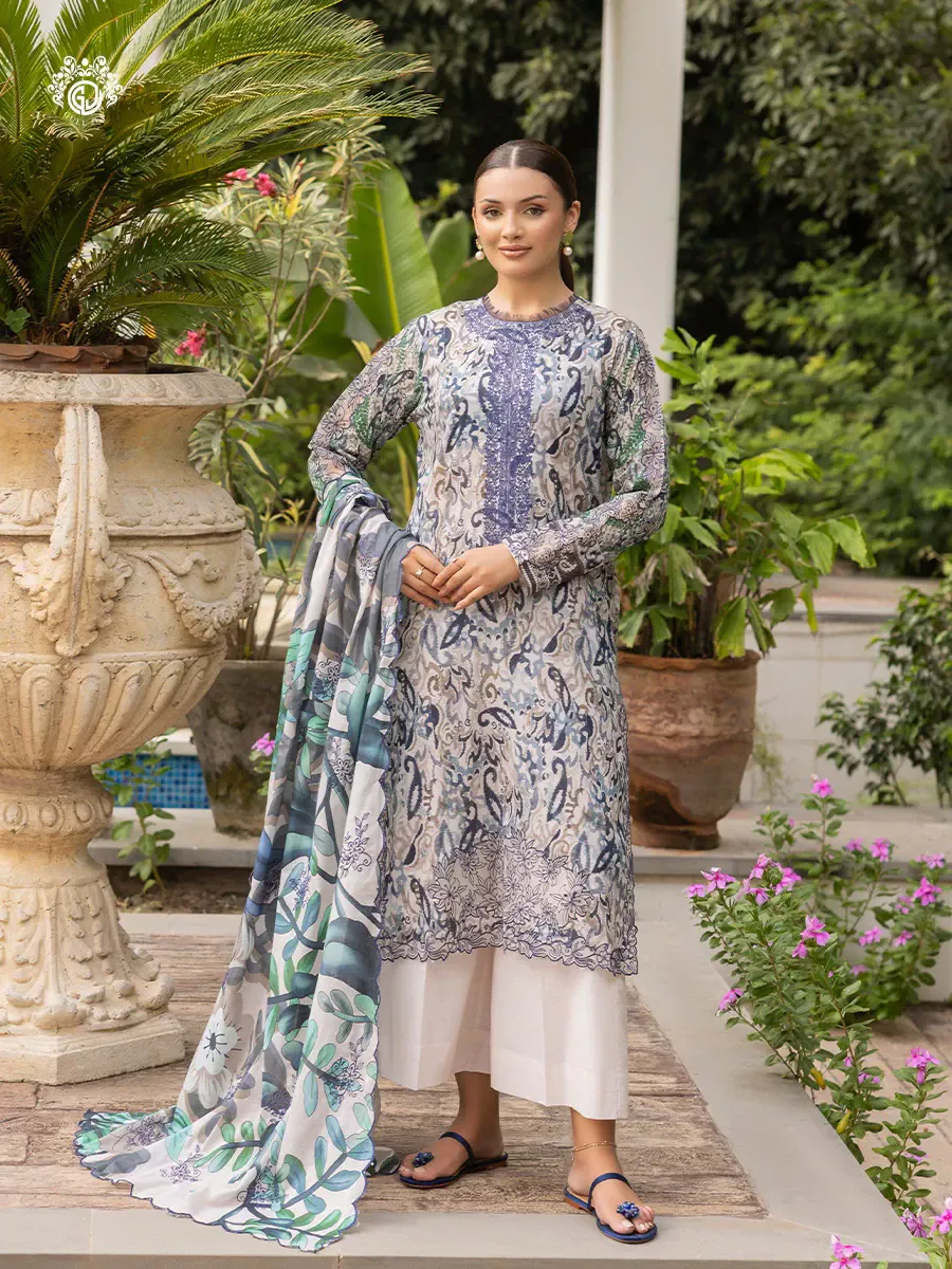 MAHAJAL | Unstitched 3piece | GMHJ2513A11