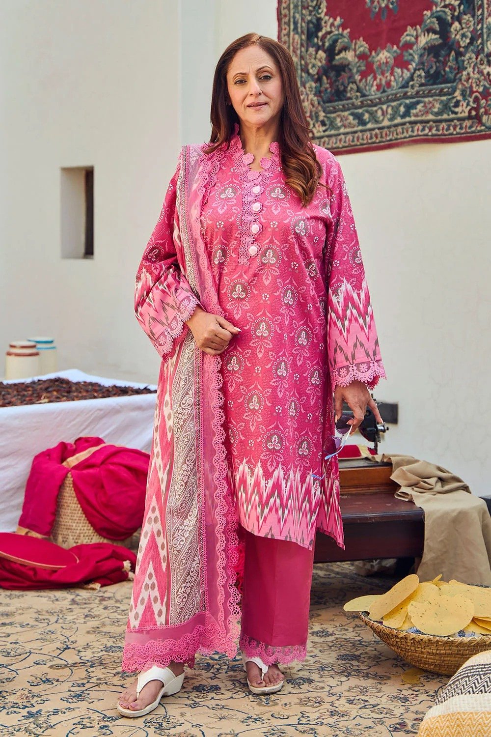 Gul Ahmed Unstitched Printed Lawn 3 Piece Suit CL-52663A | SHELAI26081716