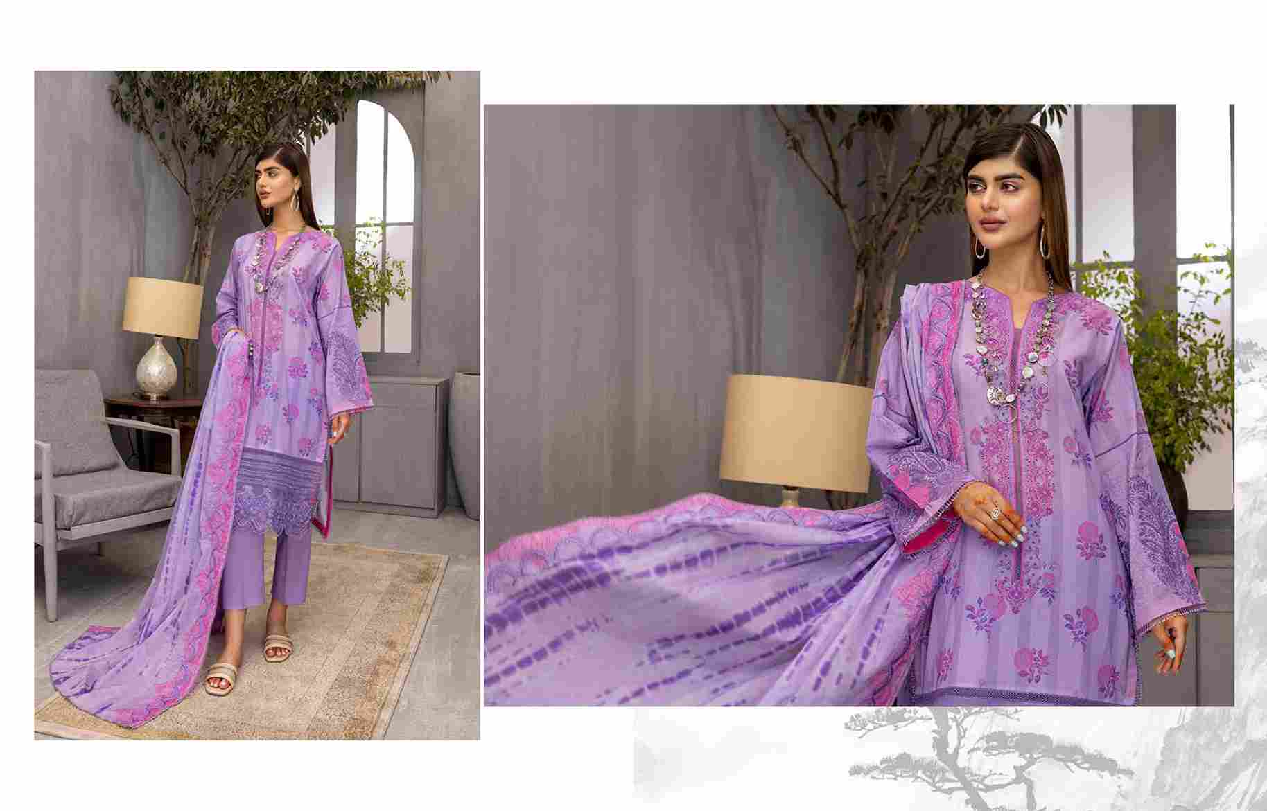 Charizma Aniq Unstitched Embroidered Lawn Collection-ANS-36