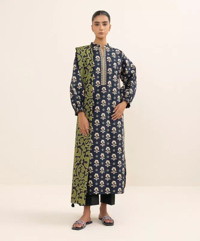 Sapphire | 3 Piece - Printed Lawn Suit | 00U3PDD25V67