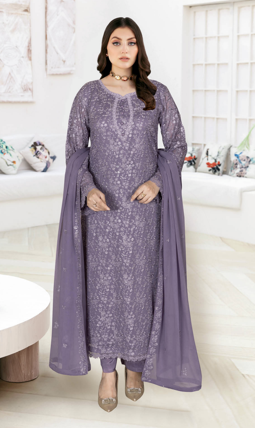RAMSHA WH-606 Unstitched | PERPAL