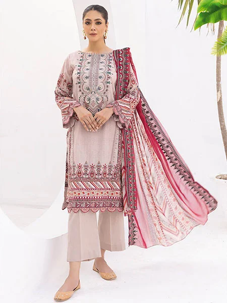 Johra Rever JH-610 Embroidered Digital Printed Lawn and Dupatta