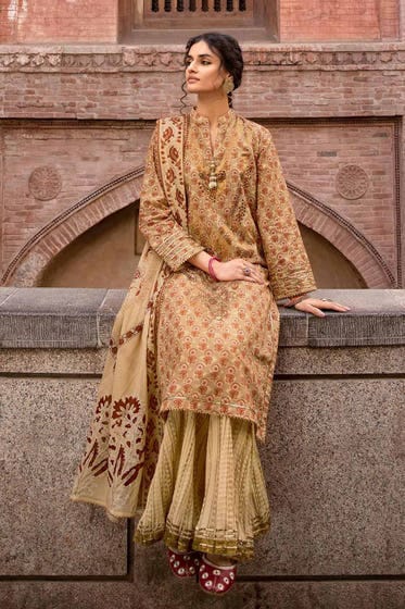 Gul Ahmed unstitched printed lawn CL-32445A 3PC at Shelai