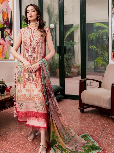 Jade Bliss Lawn Vol-III-20197-A Pakistani Digital Printed Lawn Collection