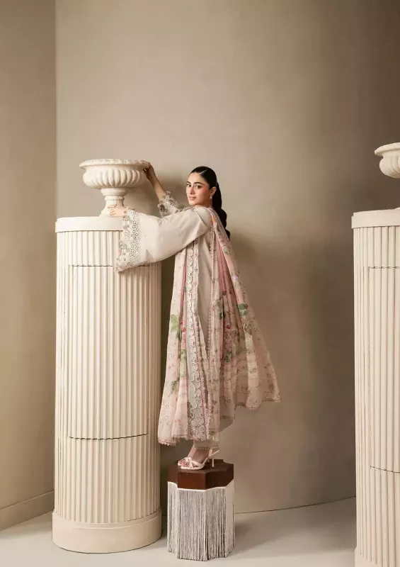 E-CRAFT by Elaf Premium Unstitched Printed Lawn 2026 | SHELAI26082512