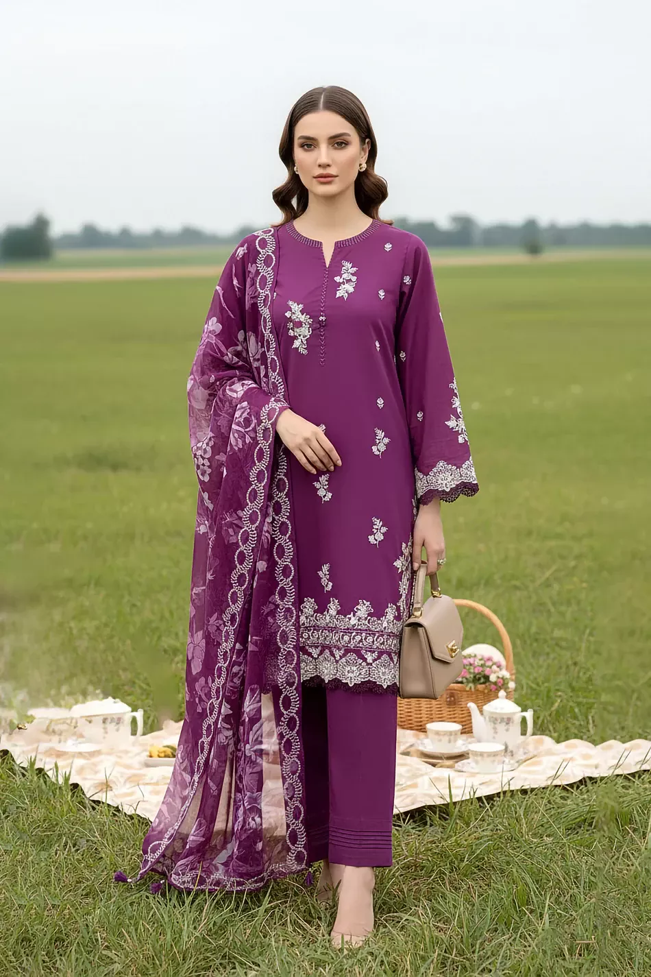 LAKHANY Essential Unstitched | RL-0305