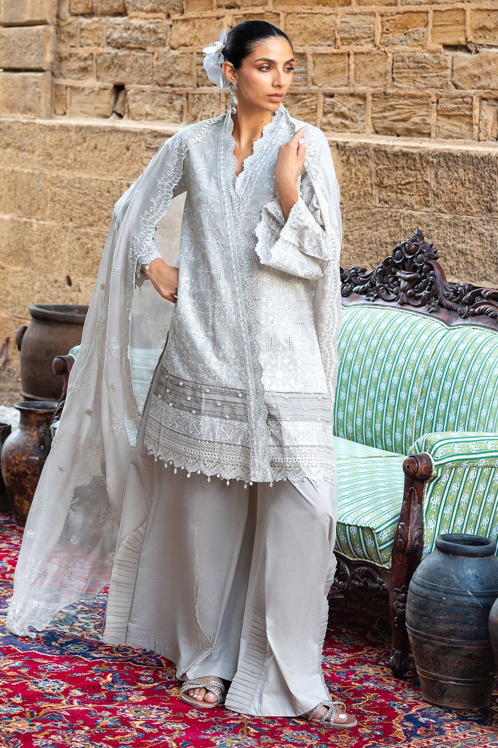 GulAhmed Unstitched Embroidered Lawn | FE-52130