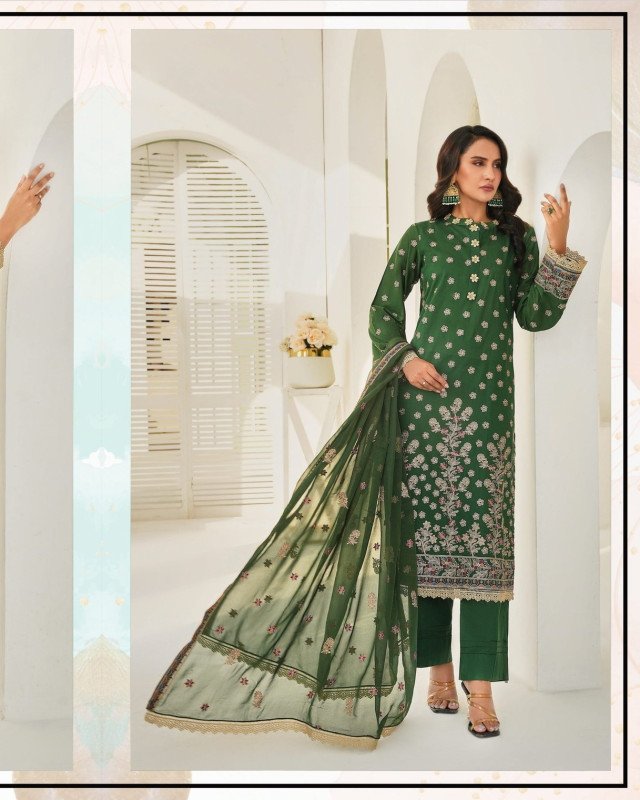 Khoobsurat Dastoor Unstitched 3piece | D-3