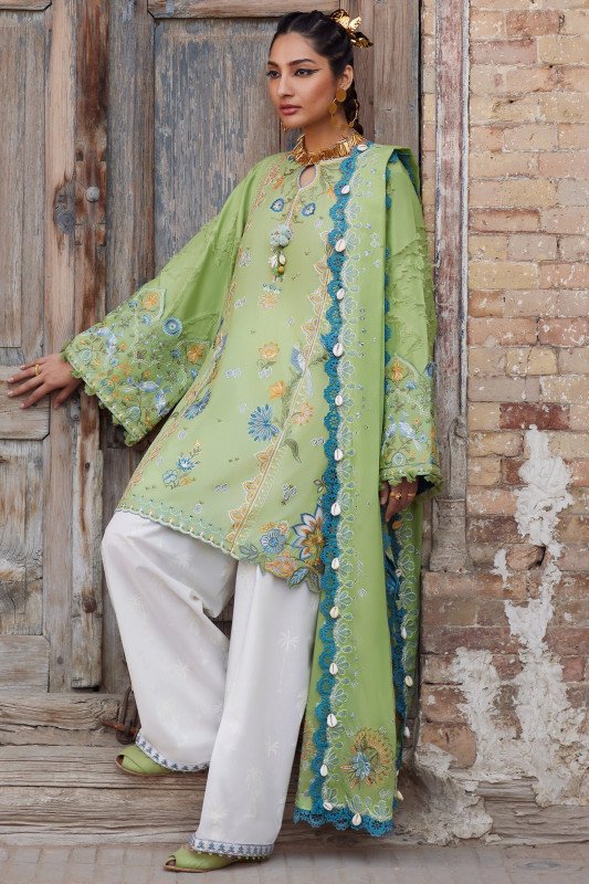 Elan Lawn 25 Unstitched Exclusive Collection | ISLA BLEU B