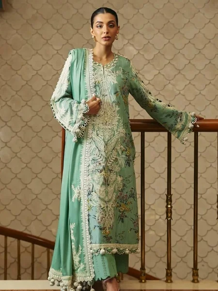 Sana Safinaz Muzlin M233-021A-CP Winter'23 Collection