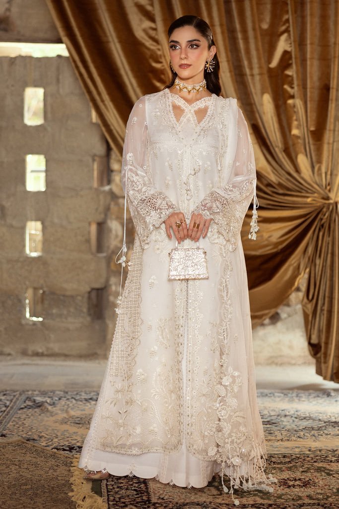Qalamkar Festive Embroidered Chiffons Unstitched Collection 25 | WC-03 ROISE