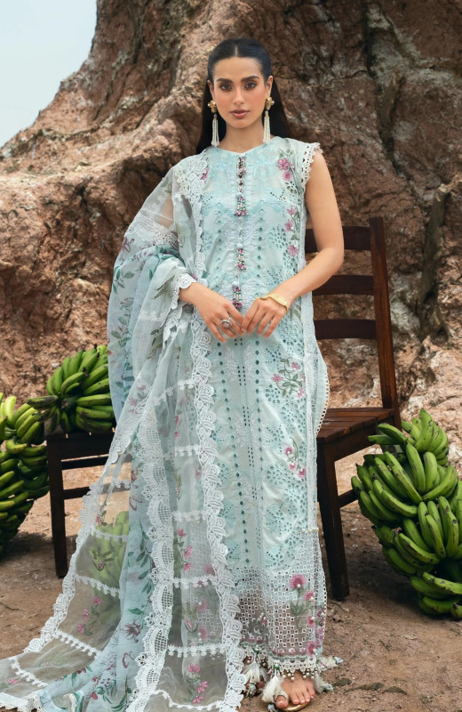 Alzohaib Mahiymaan Luxury Lawn 2026 | D-06