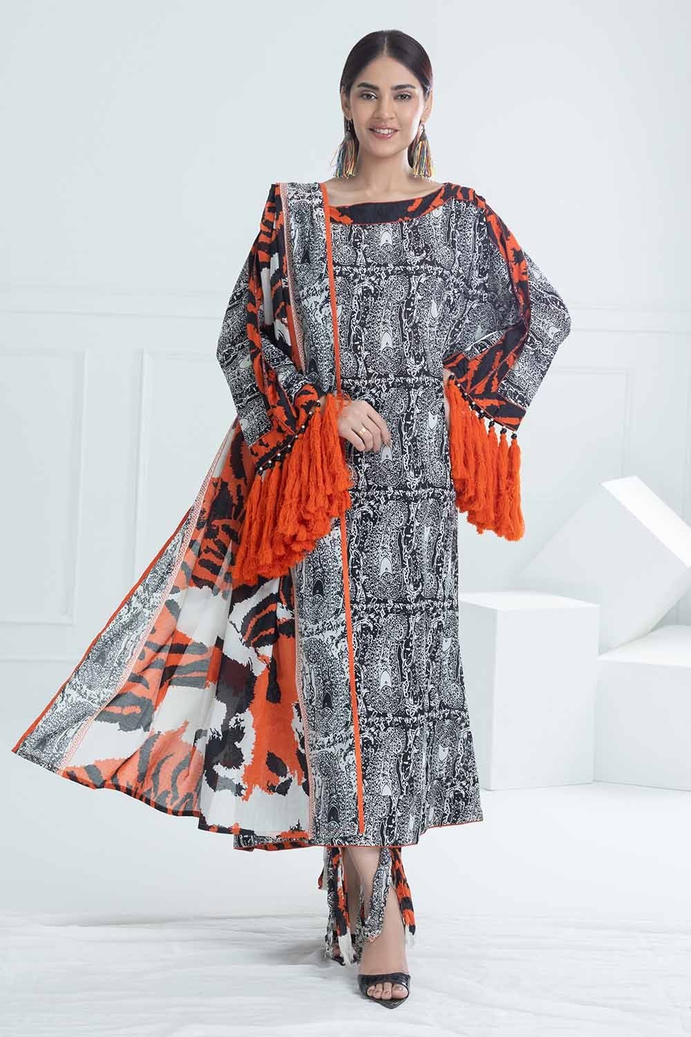 3 Piece Unstitched Printed Lawn Suit CL-52423