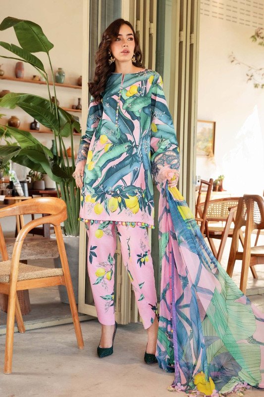 M Prints by Maria B Embroidered Suits Unstitched 3B | SHELAI20015