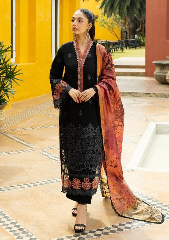 Lawn Zainab Chottani  Chikankari 25 Selah 5A | SHELAI25288