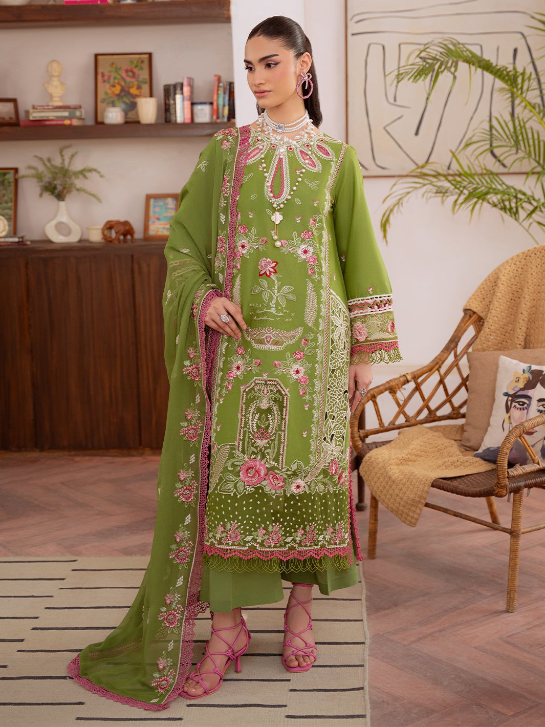 Shanaya By Mahnur Unstitched Lawn'26 | SN-11