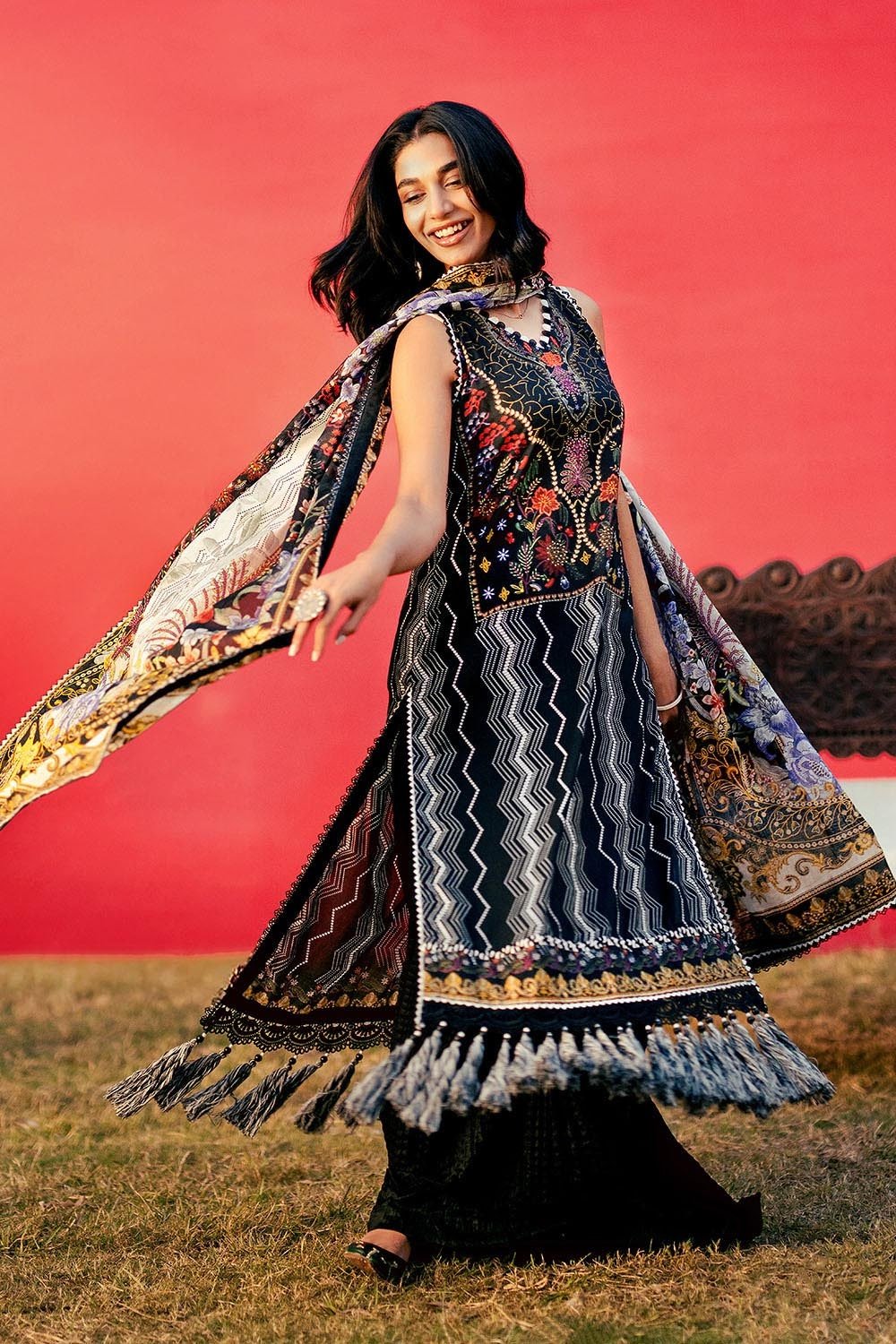 3 Piece Unstitched Printed Lawn Suit CL-52467