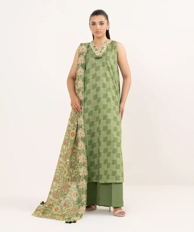 Sapphire | 3 Piece - Printed Lawn Suit | 03PDD25V619B