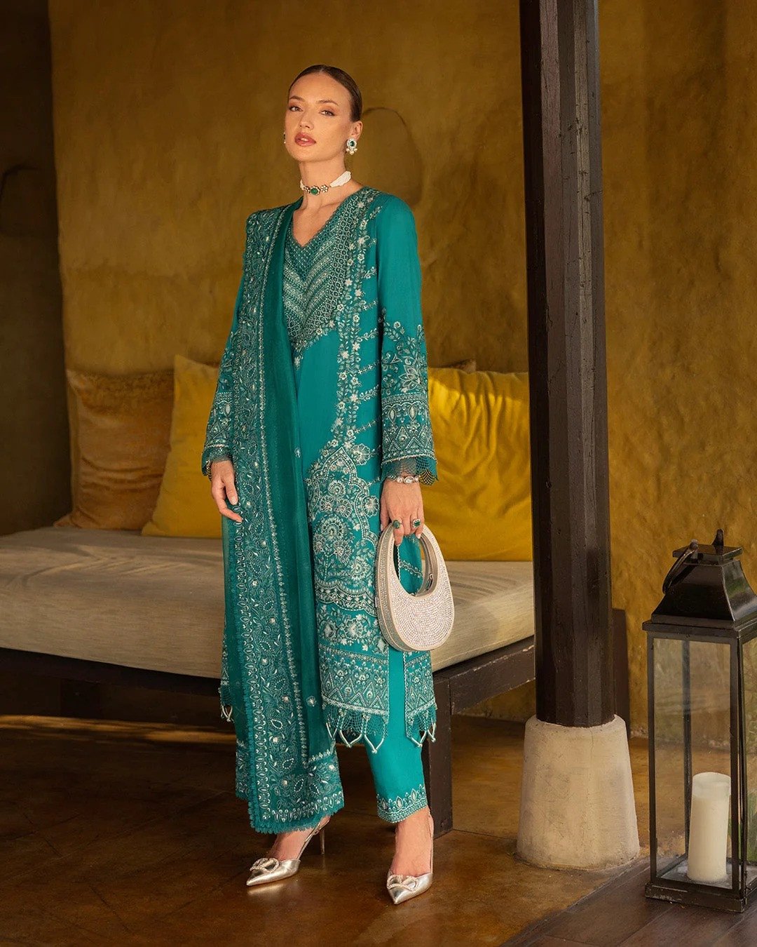 Faiza Saqlain Zinnia Luxury Lawn 2025 | SHELAI25791