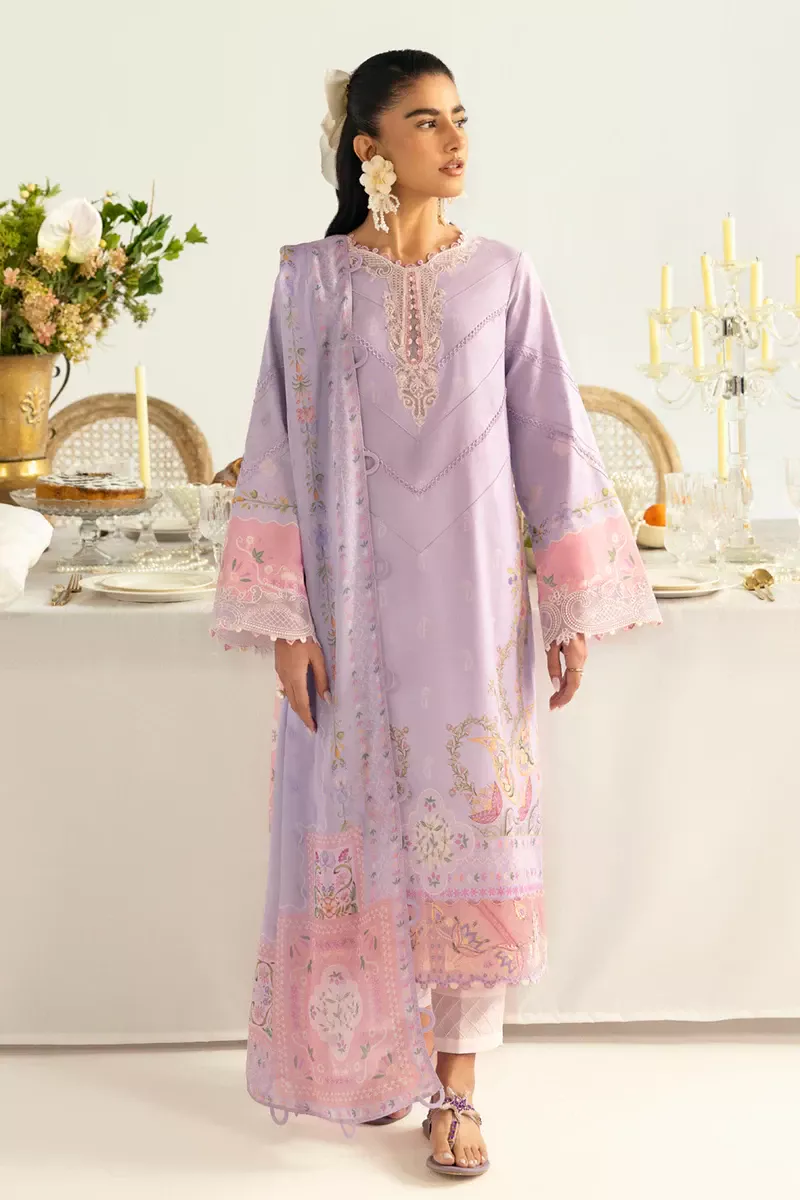 Qalamkar Q prints | Unstitched 3pc | PQ-05 Isla